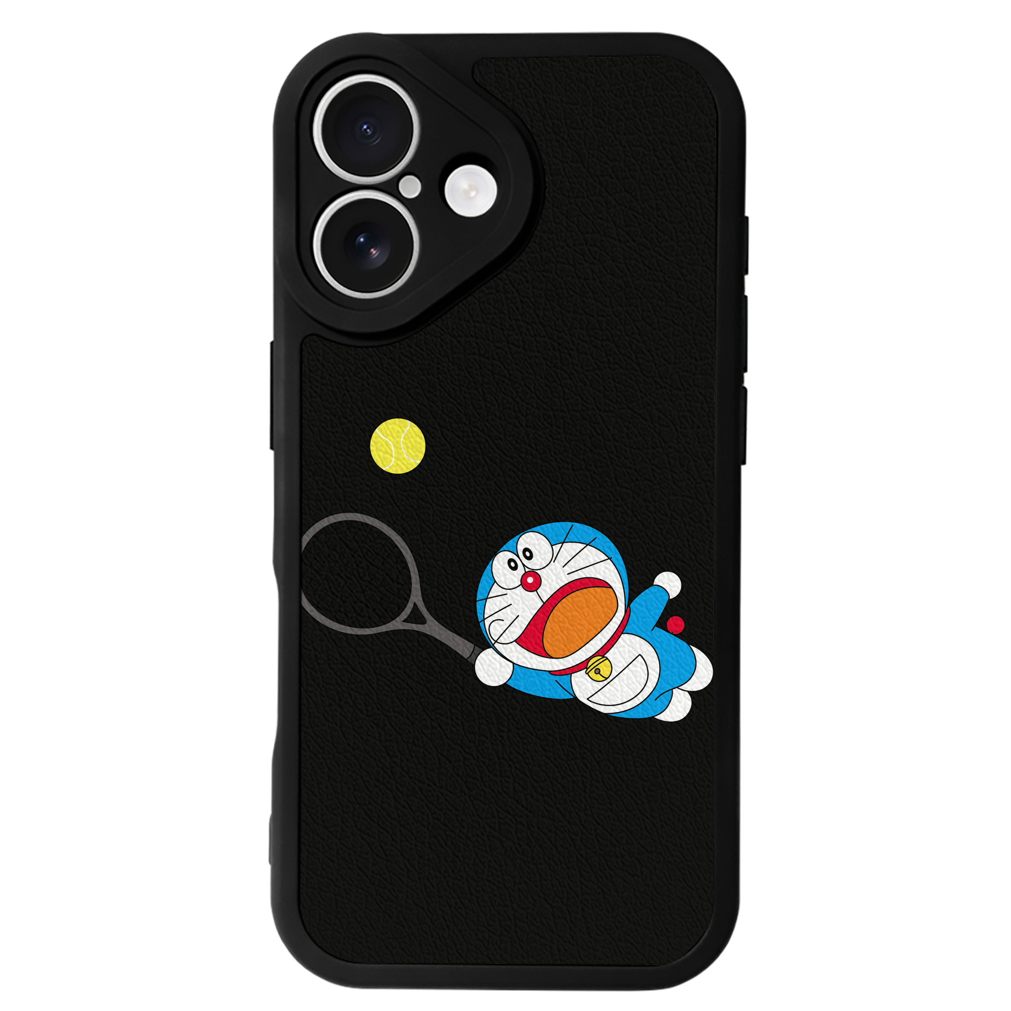 （画像用） ドラえもん Doraemon 【iPhone 16シリーズ対応】シリコンスマホケース（レザー調） 材質：シリコン